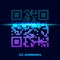 QR code of the sample to scan a smartphone. modern scan design. concept of technology and sales