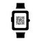 Qr code smart watch icon