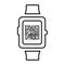 Qr code smart watch icon