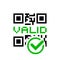 QR code valid icon