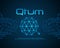 Qtum bitcoin background style collection