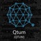 Qtum cryptocurrency background