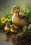 Quack-tastic Adventures: A Portrait of Adorable Ducklings and th