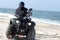 Quad on a beach (ATV)