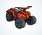 Quad bike. Vector drawing