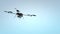 Quadcopter. Micro drone, aerial