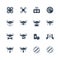 Quadcopter related icon set