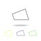 quadrilateral colored icon. Can be used for web, logo, mobile app, UI, UX