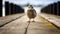 Quail On An Old Pier: A Captivating Lensbaby Optics Photograph