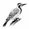 Quail Silhouette: Bold And Recognizable Woodpecker Design