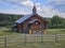 Quaint country church in 108 Mile Ranch, British Columbia, Canada