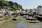 Quaint harbour of  Polperro Cornwall UK