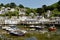 Quaint harbour of  Polperro Cornwall UK