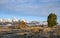 quaint Moulton barn wintry autumn weather on snow capped Grand Teton national Park in Wyoming