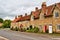 Quaint row of English village houses