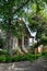 Quaint Traditional Cottage on a Leafy Street in the Napa Valley, California.