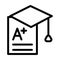 Qualifications Thick Line Icon