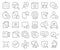 Quality analysis line icons collection. Thin outline icons pack. Vector illustration eps10