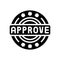 quality approve glyph icon vector illustration