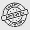 Quality Approved Control rubber stamp isolated on.