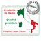 Quality certification stamp designed for the Italian retail market.