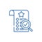 Quality control line icon concept. Quality control flat  vector symbol, sign, outline illustration.