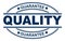 Quality guarantee stamp solid