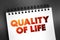 Quality of life - individual\\\'s perception of their position in life in the context of the culture and value systems