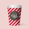 Quality realistic isolated paper coffee cup