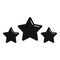 Quality stars icon simple vector. Satisfaction shape