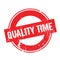 Quality Time rubber stamp