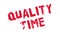 Quality Time rubber stamp