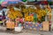 Quang Ninh, Vietnam - Mar 22, 2015: Buddhist offerings for sale in a stall near temple in Van Don, Quang Ninh