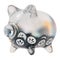 Quant (QNT) Clear Glass piggy bank