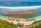 Quarantine due to coronavirus epidemic Large panorama, Banner, long format Beautiful Melasti Beach with