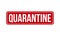 Quarantine Rubber Stamp. Red Quarantine Rubber Grunge Stamp Seal Vector Illustration - Vector