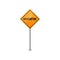 Quarantine signs . Coronavirus danger signs. Covid-19 road sign isolated. Vector illustration