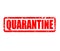 Quarantine stamp sign. quarantine grunge rubber stamp on white background