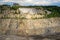 Quarry on getting of granite