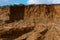 Quarry sand, soil disturbance by extraction of minerals