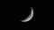 Quarter crescent moon