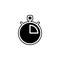 Quarter of an hour icon. Simple glyph, flat vector of time icons for ui and ux, website or mobile application