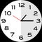 Quarter past 1 o`clock analog clock icon