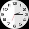 Quarter past 2 o`clock analog clock icon