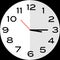 Quarter past 3 o`clock analog clock icon