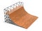 Quarter pipe ramp 3d rendering