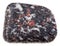 Quartz pebble with black Hornblende, pink garnet