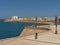 Quay along the coast of Cadiz