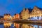 Quay Graslei in Ghent town at morning, Belgium