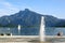 Quay Lake Mondsee in Austria